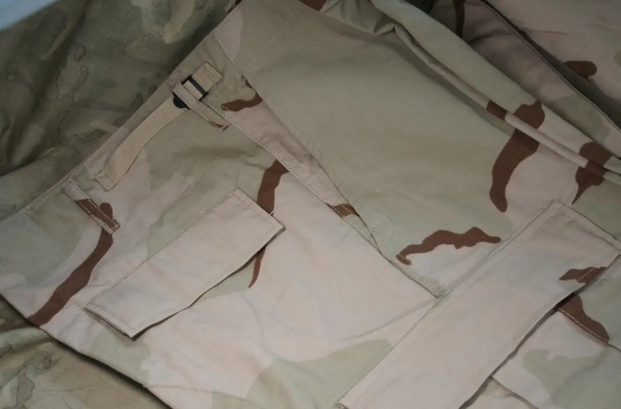 Outdoor Sports Tactics Suit, BDU Long Sleeve Pants, Old School Three Color Desert DCU, Sansha