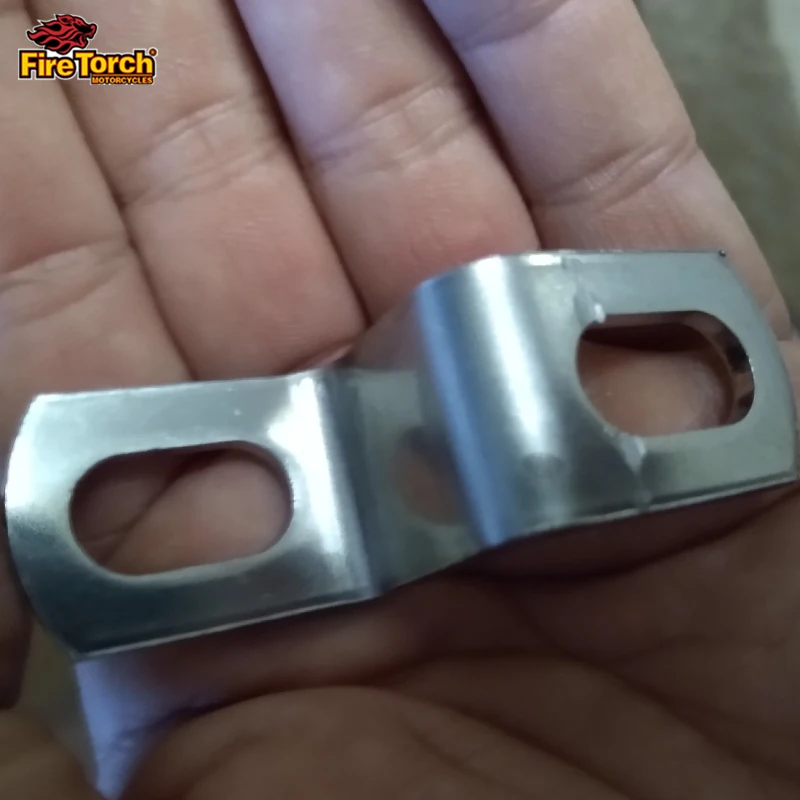 Support Universel De Tuyau D'échappement De Moto En Acier Inoxydable, 1 Pièce, Pince De Montage Fixe En Forme De Z, Pièce à Longue Bande, Pièces Fixes De Type Z