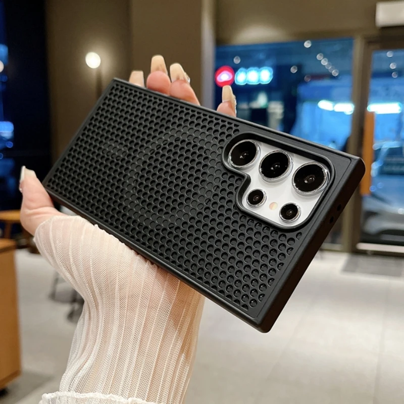 Enhanced Magnetic Wireless Charging Case with Mesh Heat Dissipation