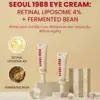 Korean Seoul 1988 Retinol Eye Cream Face Serum 2% Black Ginseng Niacinamide Rice VC Improve Closed Comedones Brighten Moisturize