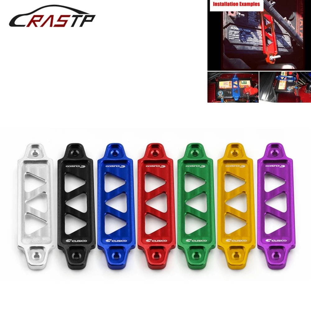 RASTP-Racing Battery Tie Down Hold Bracket Lock Anodized for Honda Civic/CRX 88-00 Car Accessory with RS-BTD003