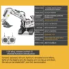 2.4G Radio Controlled RC Dump Truck 1/20 11CH Dumper Technique Car Vehicle Models for Children Adult Presents 6