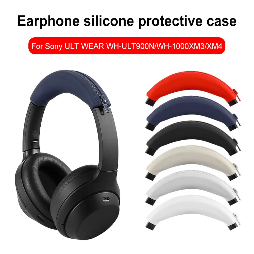 Replacement Earpads for Sony ULT WEAR WH-ULT900N/WH-1000XM3/XM4 Silicone Soft Ear Pads Cushion Cover Ear Pads Headbeam Cover