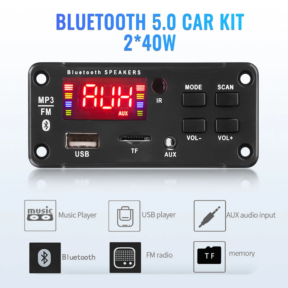 Title 31, 40W 12V Bluetooth 5.0 Audio Scheda amplificator...