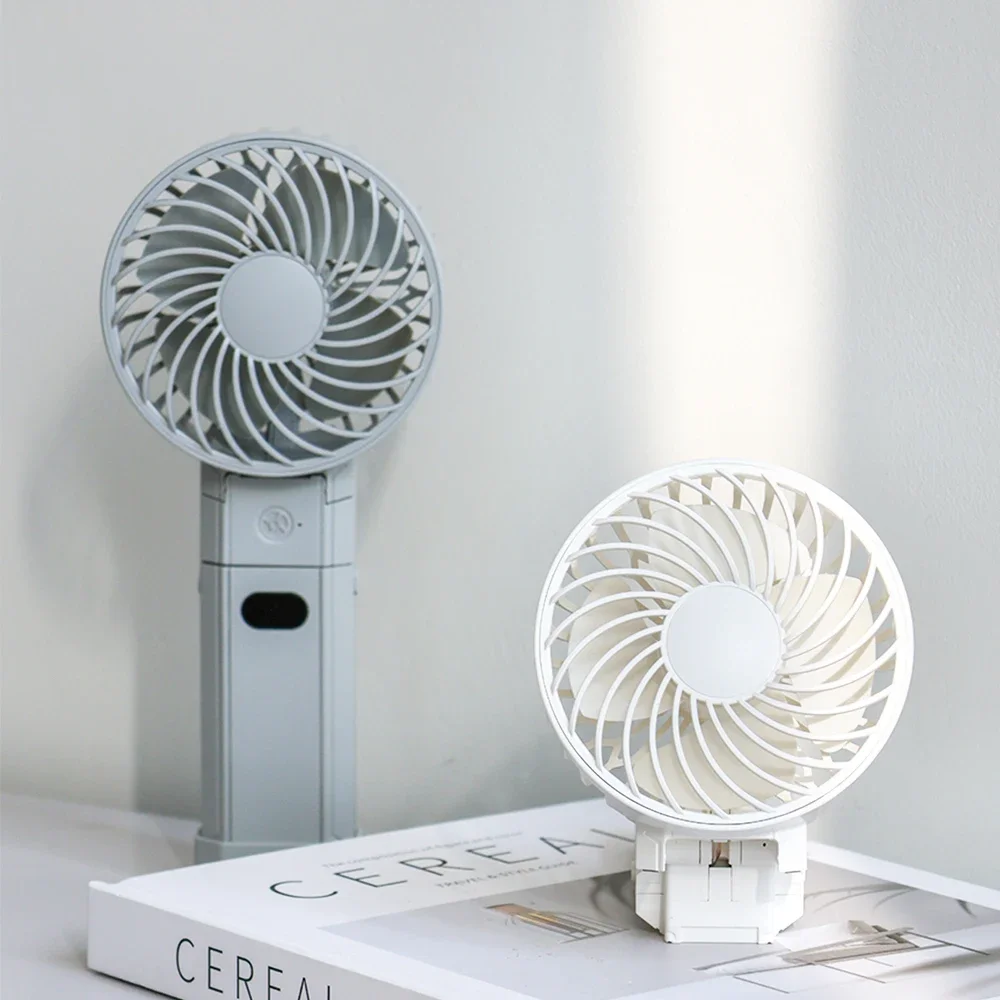 

Складной вентилятор с зарядкой от USB, портативный охлаждающий 3-скоростной портативный мини-вентилятор с держателем для телефона, для летнего использования