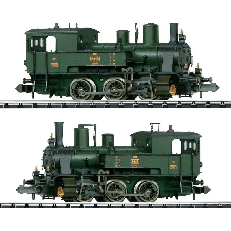 Train Model 1:160 N Type Digital Sound Effect DII Steam Engine Classical Generation 16331 Electric Toy Train roco train model 1 87 ho 371 electric digital sound cd czech fifth generation 71232 red electric toy train