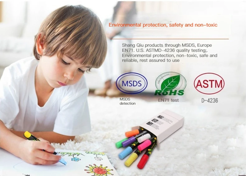 Haile 8 Farbe/Set Textmarker Fluoreszierende Marker Stifte Löschbare Kreide 5/6/8/10mm Schreibwaren für LED Schreibtafel Malerei Graffit – Detail 1