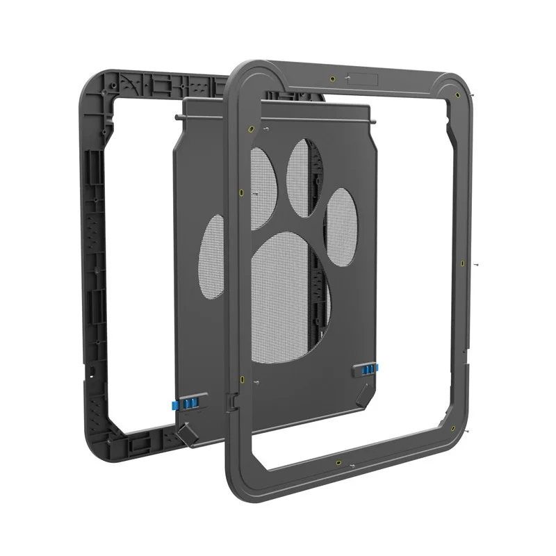 Pet Dog Screen Door Home Pet Door Lockable Sliding Cat Screen Magnetic Self-Closing Dog Fence Locking Function Gate pet door pet gate