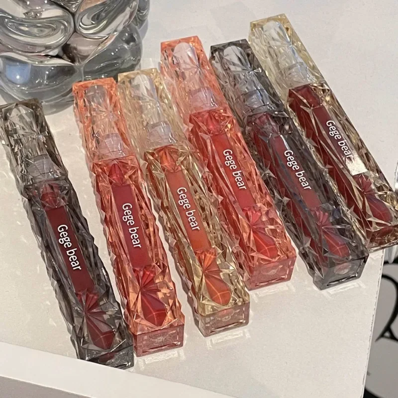 Lip Gloss Lip Makeup Lip Gloss Long-lasting Moisturizing Easy Transparent Color Cosmetics Halo-dyeing Waterproof Mirror Water Glass Lip Gloss makeup