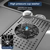 Hidden Cup Washer Sink With Cover Panel Stainless Steel Kitchen Sink With Trash Can Large Single Slot Multifunctional Wash Basin 6