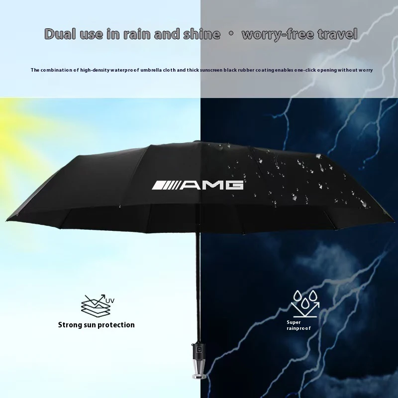 Car Windshield Sunshade Car Logo Umbrella Automatic Folding For Mercedes-Benz AMG A C E S V Class Sprinter GLC ML SLK SL Vito CLS GLA GLK