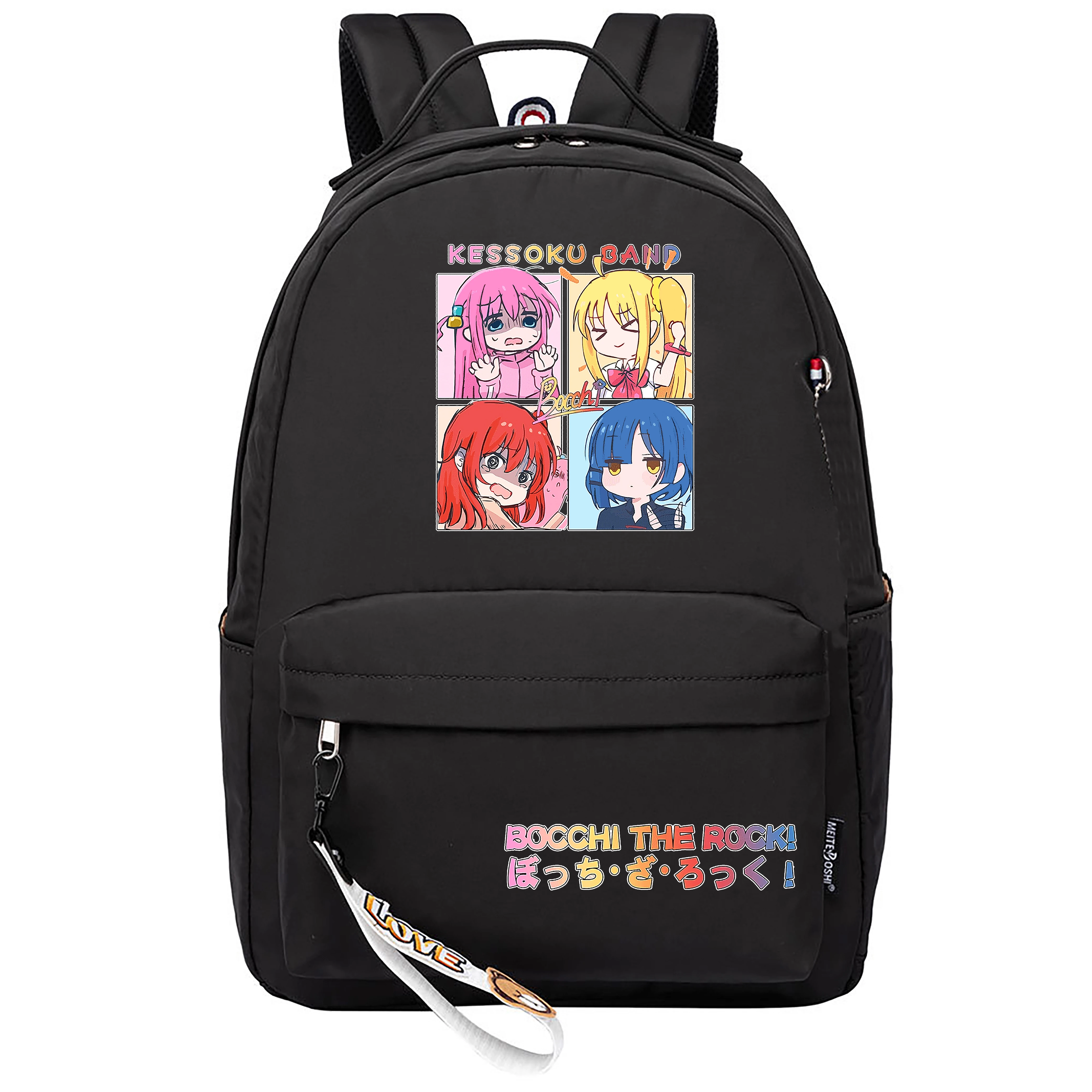 

BOCCHI THE ROCK! Anime School Bags Kawaii Bookbag Pink Travel Backpack Nylon Laptop Bagpack Cartoon Shoulder Daypack Rucksack