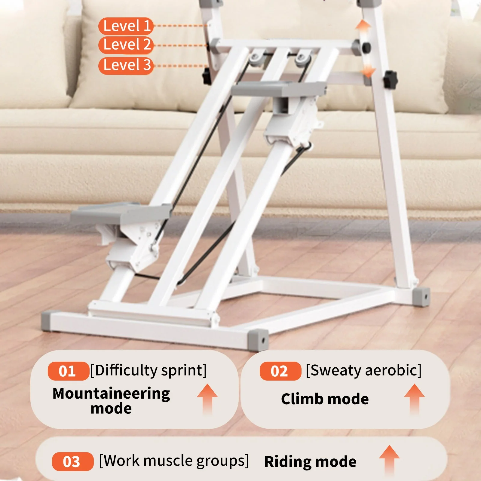Multifunktionales Treppensteiger-Fitnessgerät für Zuhause – Indoor-Laufband und Stepper für effektives Training – Detail 5