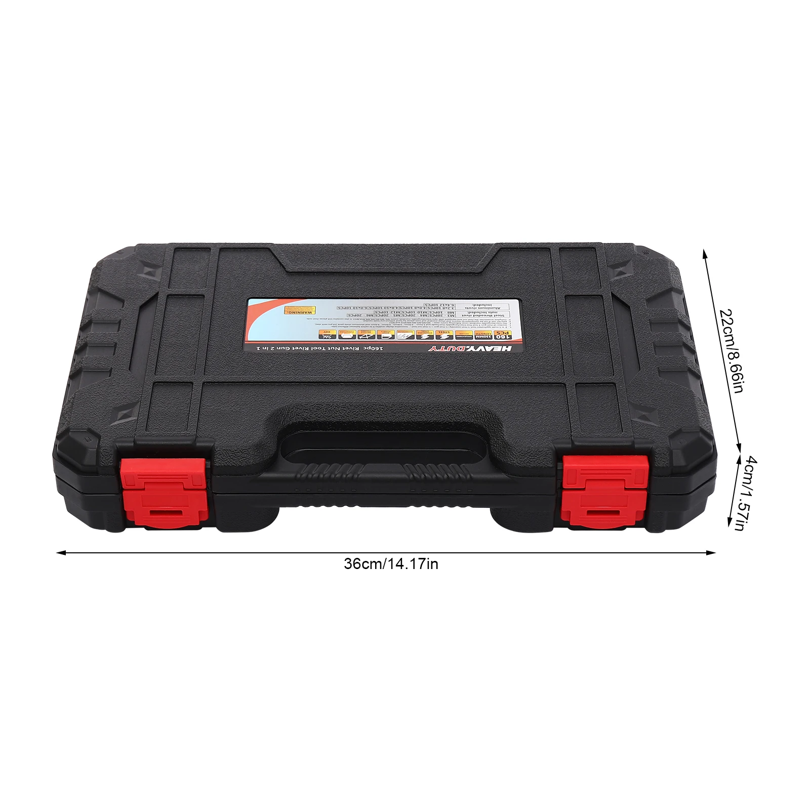 160PCS Nietmutter Zangen Set Handgewinde Nietmutter Pistole Manuelle Nietmaschine Rivnut Werkzeug für M3 M4 M5 M6 M8 M10 M12 Muttern Nieten – Detail 7
