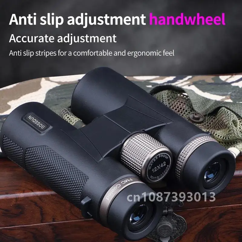 12x42 Professional Binoculars ED Lens BAK4 Prism Waterproof  Metal Telescope Outdoor Bird watching Camping Traveling hunting 4