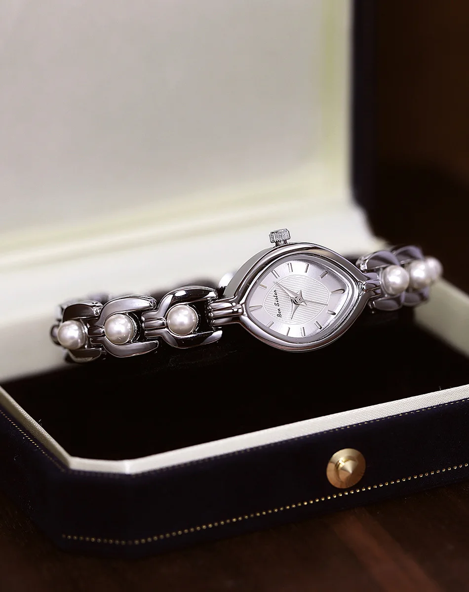 Elegante Luxusuhren für Damen, modisches Armband, ovale Quarz-Damen-Kleideruhr, 2025, neue weibliche Golduhr, Geschenke – Detail 19