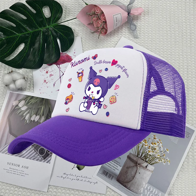 

Кавайная летняя Регулируемая Солнцезащитная шляпа Sanrio с рисунком из мультфильма «мандарина» и «мандарина»