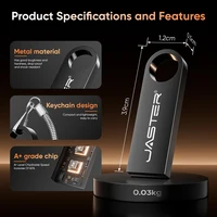 Mini Metal USB Flash Drive 128GB Free Custom Logo Pen Drive 64GB 32GB Personalized Customization Memory Stick Pendrive 16GB 8GB 3
