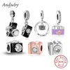 Fit Bracelet Charms Photographer Video Camera Dangle Charm Silver 925 Original Pendant Bracelet & Bangle Jewelry Berloque 1