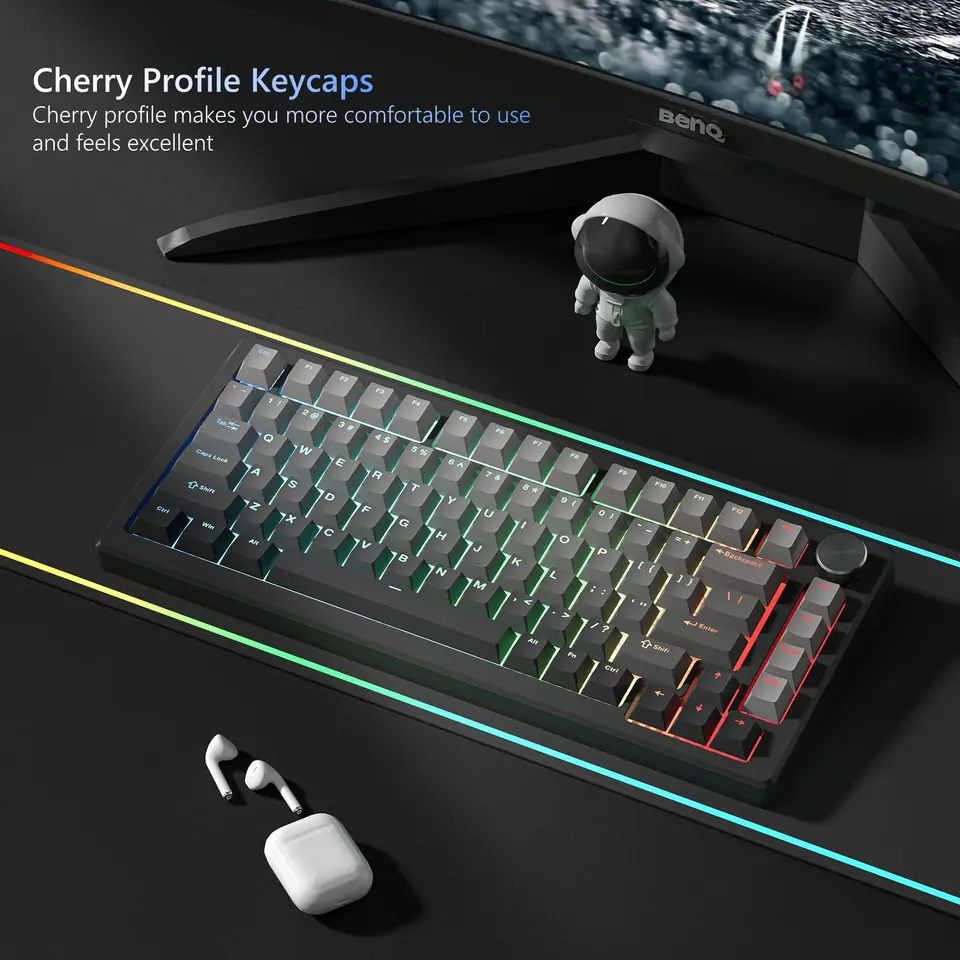 PBT Keycaps XDA Profile 132 Keys Set Dye Sublimation Japanese Keycaps Iceberg Theme Keycap ANSI Layout Compatible MX Switches Mechanical Keyboard