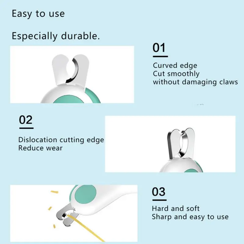 Pet Cat Nail Clipper Cat Cutter Scissors with Light Pet Nail Clipper for Dog Grooming Trimmer Claw Scissors Product