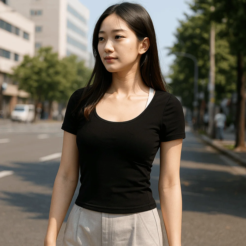 Cute Y2K Fake Two Pieces Top Spicy Girl Style Bottoming Shirt Slim Halter Crop Top Women Chic Short Sleeve T-shirts Girls