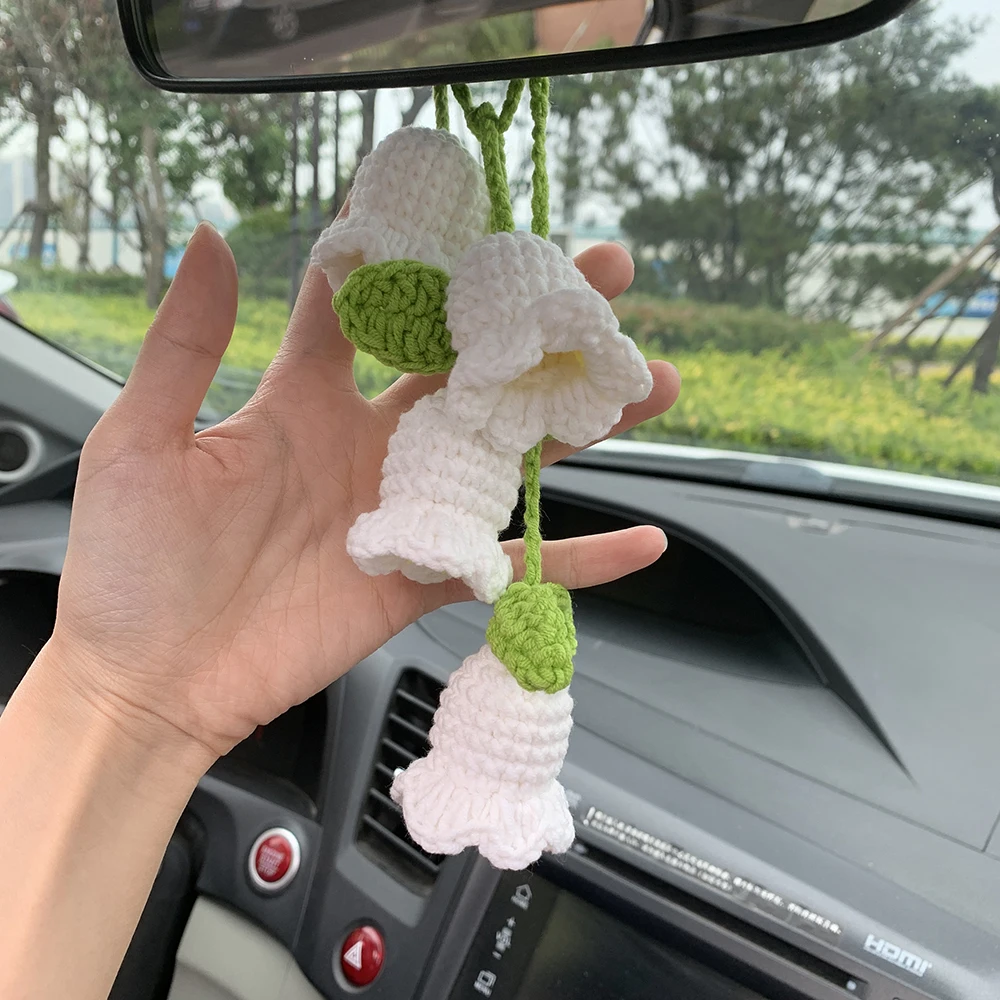 Niedliche Maiglöckchen kawaii Blume Autos piegel hängen Charme