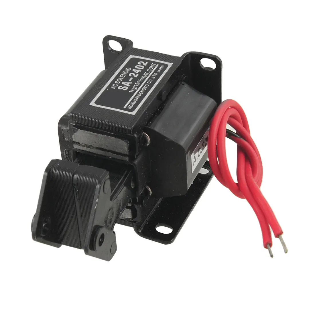 

SA-2402 SA-2502 SA-2602 AC 220V Tractive Magnet Solenoid Electromagnet Stroke 15mm Force 1Kg 1.5Kg 2Kg for Vending Machines