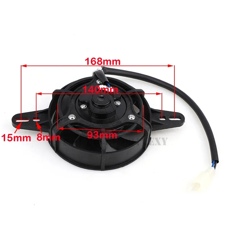 Motorcycle Cooling fan Oil Cooler Electric Radiator Engine Radiator Fit for 150cc 200cc 250cc ATV Quad Go Kart Buggy Motocross