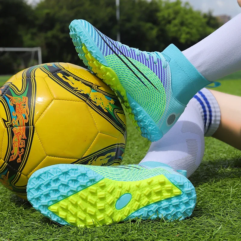Men's Soccer Shoes Futsal Football Boots Society Professional Football Field Shoes Anti-slip Outdoor Grass Training Sports