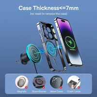 Baseus Magnetic Wireless Charger Car Phone Holder 15W Fast Charging Wireless Car Charger Holder For iPhone 16 15 14 13 Car Mount - Image 3
