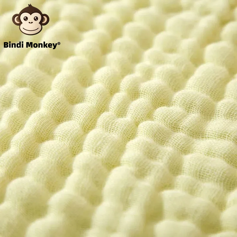 5 Pieces of Six Layers of Pure Cotton cotton towel Pure Color Gauze Square Towel Saliva Towel 25*25cm