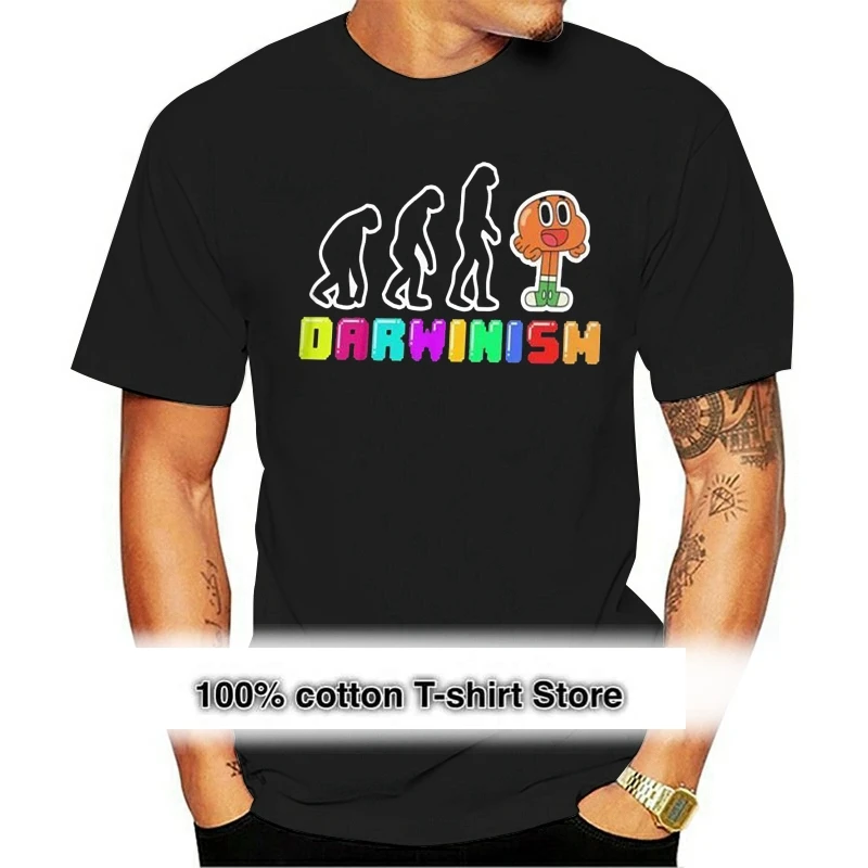 DarwinTShirtEvolutionOfDarwinTShirtCottonPlussizeTeeShirt
