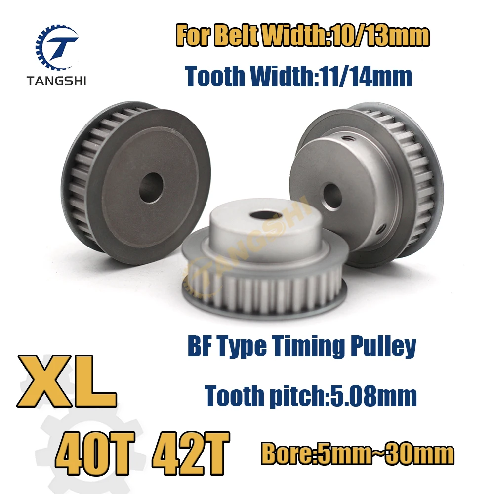 5M Keyless Timing Pulley – 40T/42T/44T, Bores 5-32mm, Belt Width 25mm, Aluminum Alloy