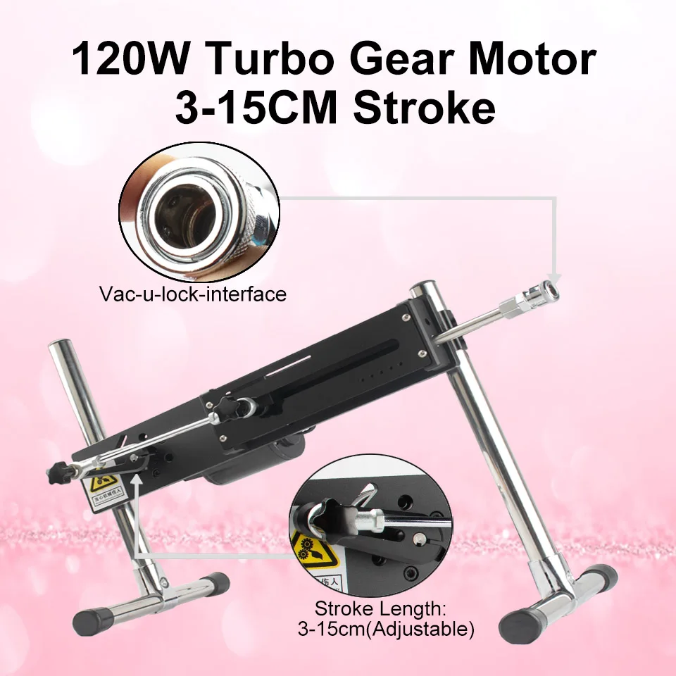 Female Sex Toys Sex Machine with Dildo for Women Strong Power Turbo Gear Masturbation V-U-Lock Vibrator