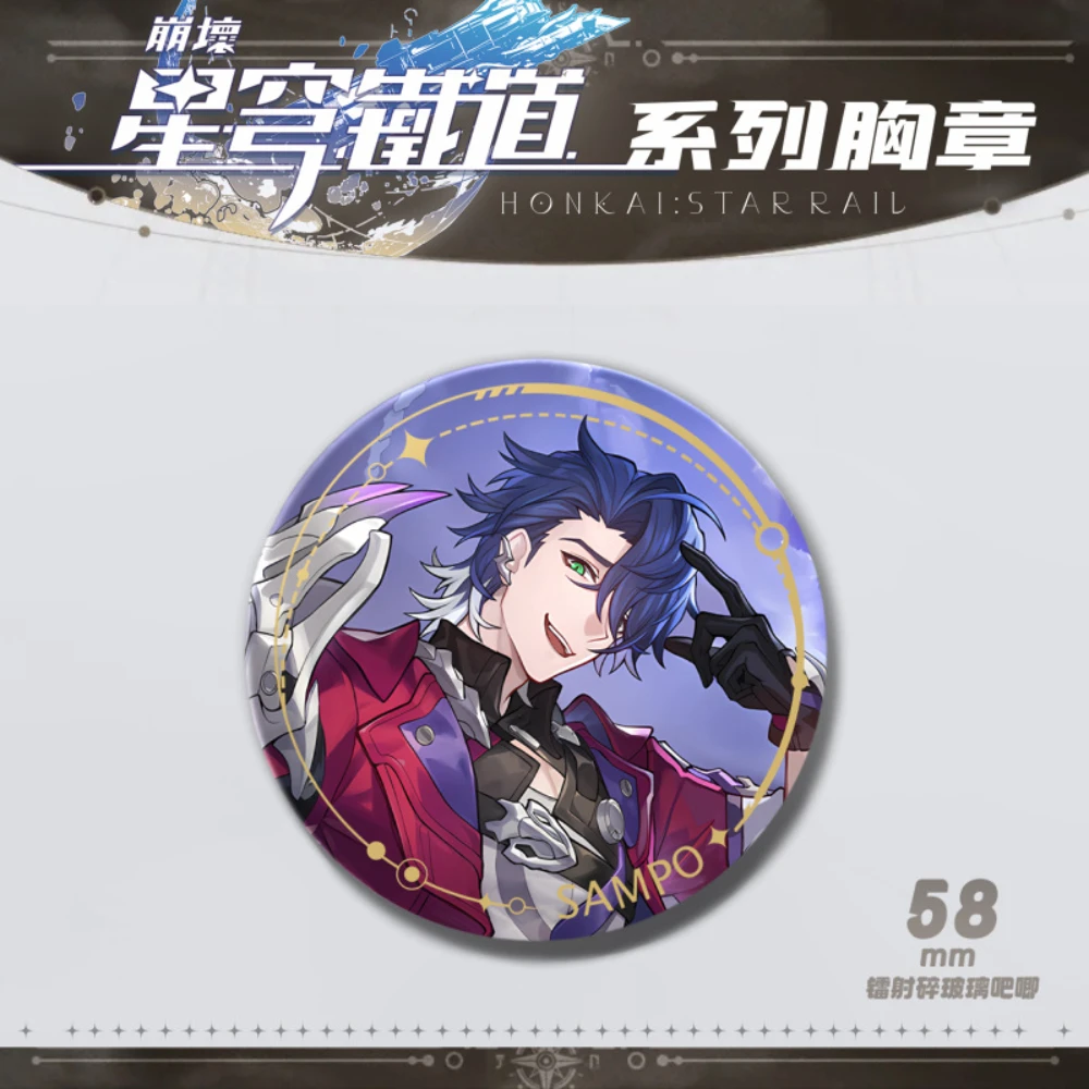 Spiel Honkai Impact Luocha Kafka Himeko Fu Xuan Dan Heng Bronya Zaychik Bailu Asta Arlan Qingque Blade Seele Badge Geschenk – Detail 19