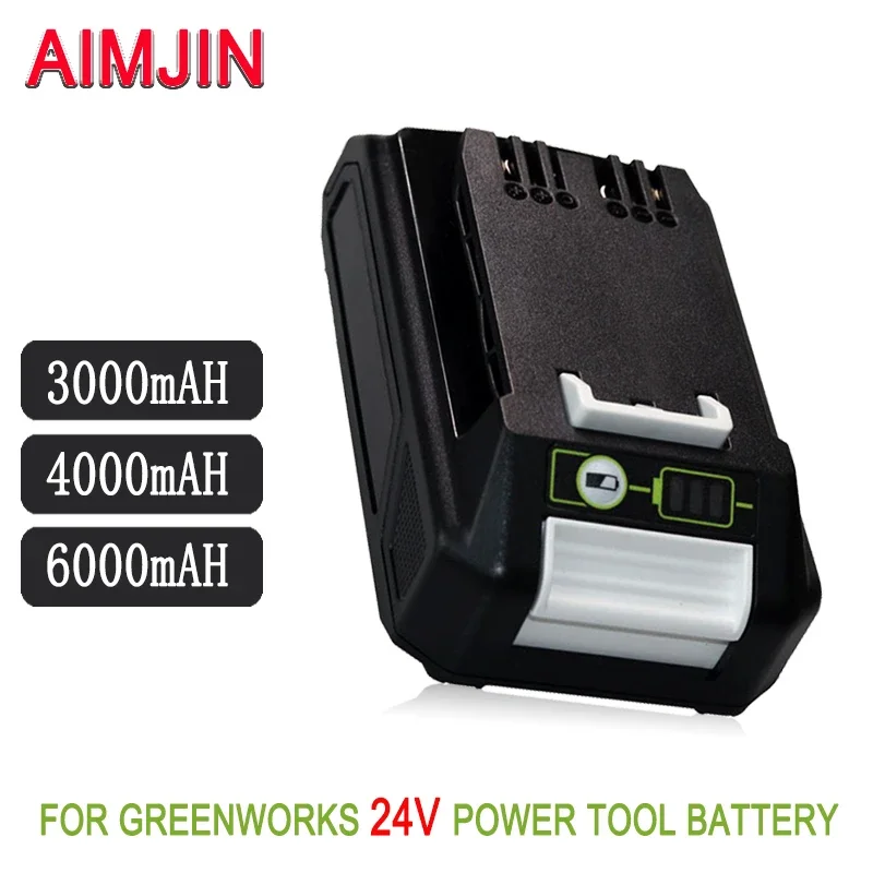 

Сменный литий-ионный перезаряжаемый аккумулятор для электроинструментов Greenworks, 24 В, 3000 мАч, 4000 мАч, 6000 мАч, 20352, 22232