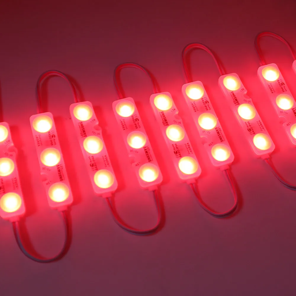 DC 12V Samsung Chip LED Module SMD 5630 3LEDs Module Lighting IP68 Waterproof Super Bright for LED Sign Shop Banner Channel Letters