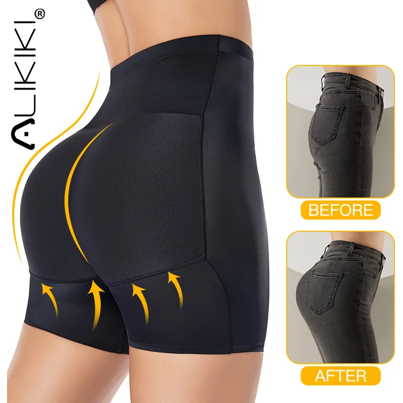 

Women Shapewear Butt Lifter Padded Control Panties Seamless Hip Enhancer Underwear Body Shaper Boyshort With Hip Pads