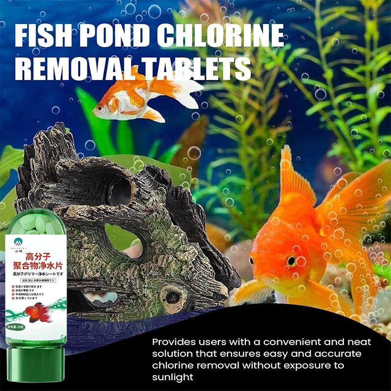 Powerful Fish Tank Water Purification Tablets Aquarium Turbidity Removal Water Purification Polymer Tablets fish tank water purifier