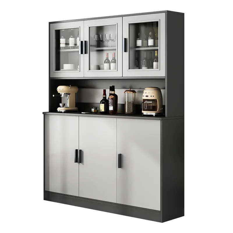 Credenza Industriale Con 2 Armadietti E 2 Cassetti - Mobile Buffet Per Soggiorno O Cucina, Marrone - Foto 7