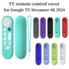 Soft Silicone Case For 2024 Google TV 4K Remote Protective Cover Shell with Lanyard Non-slip For Smart TV Voice Remote Control 1