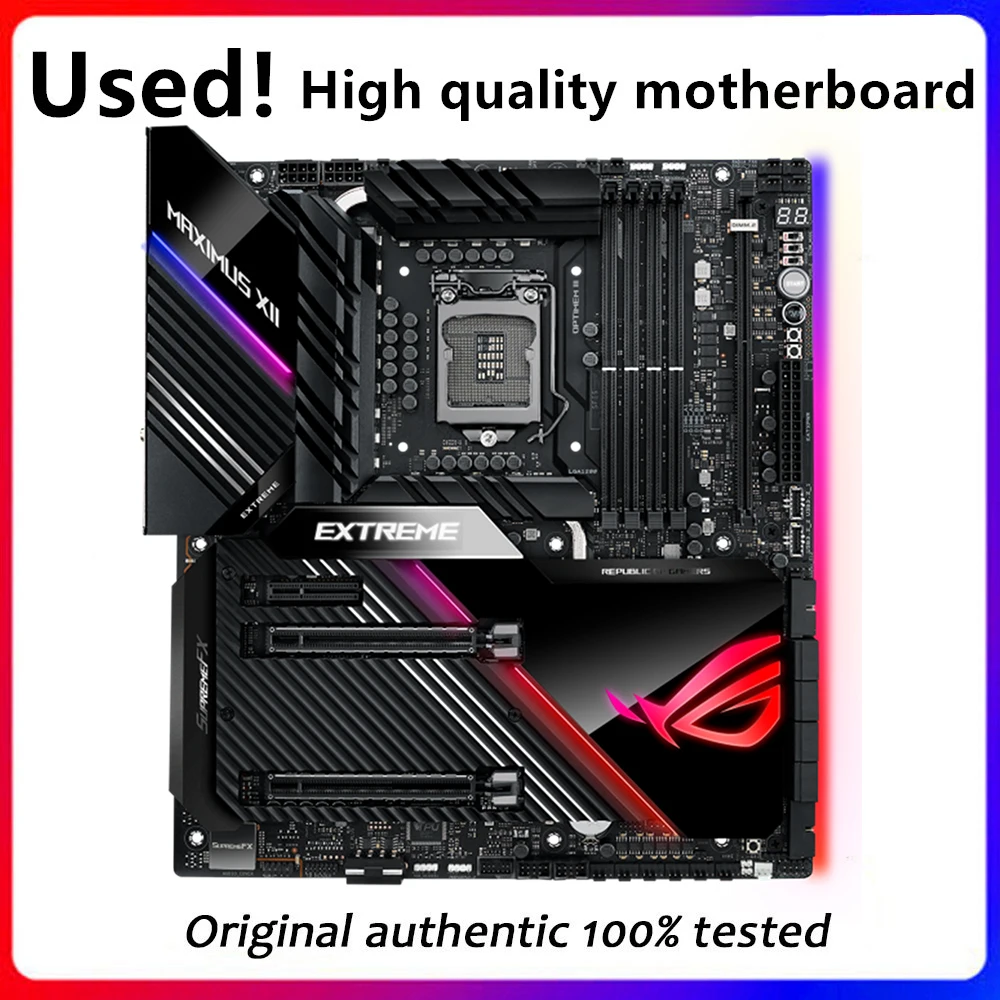 Per Maximus Xii Extreme Original Usato Desktop Intel Z490 Scheda Madre Ddr4 Da 128Gb Lga 1200 I7/I5/I3 Usb3.0 Sata3