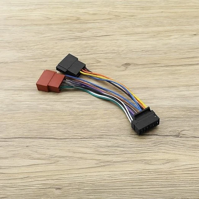 Wildtundra 8+8 Pin Car Stereo Wiring Harness - Radio Power & Speaker Adapter For Boss, Jenson & Universal Head Units