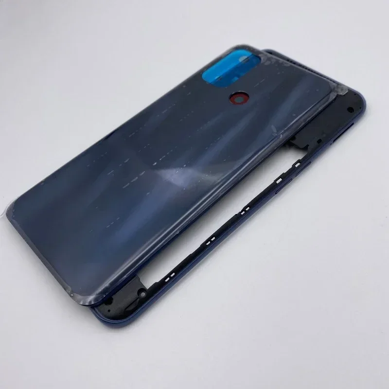 OPPO A53S 2020 CPH2139 CPH2135 중간 프레임 커버 + 배터리 뒷면 커버 후면 도어 커버 수리 부품 용 전체 하우징 케이스