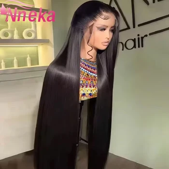 Bone Straight Glueless Wigs Human Hair 200% 4x4 5x5 Closure Ready To Wear 13x4 13x6 HD Lace Frontal Black Wig 40 Inch Brazilian 1