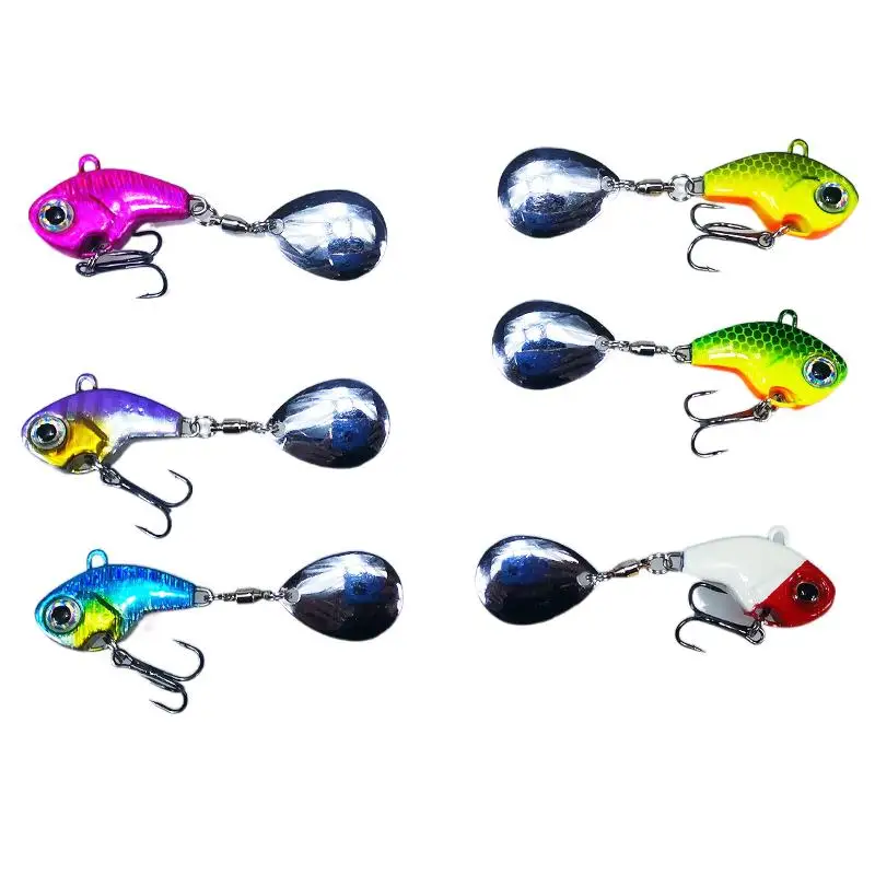 

ZWICKE Winter Fishing Lures Artificial Hard Baits Spinner Spoon Lure Wobble Rotating Metal Vib Vibration Bait 7g 10g 14g 21g