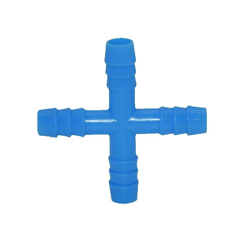 Wxrwxy 8mm Cross Water Splitter 4 Way Connector Animal Drinking
