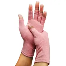 

Magnetic Therapy Fingerless Gloves Compression Cotton Elastic Anti Arthritis Pain Relief Lightweight Durable Half Finger Gloves