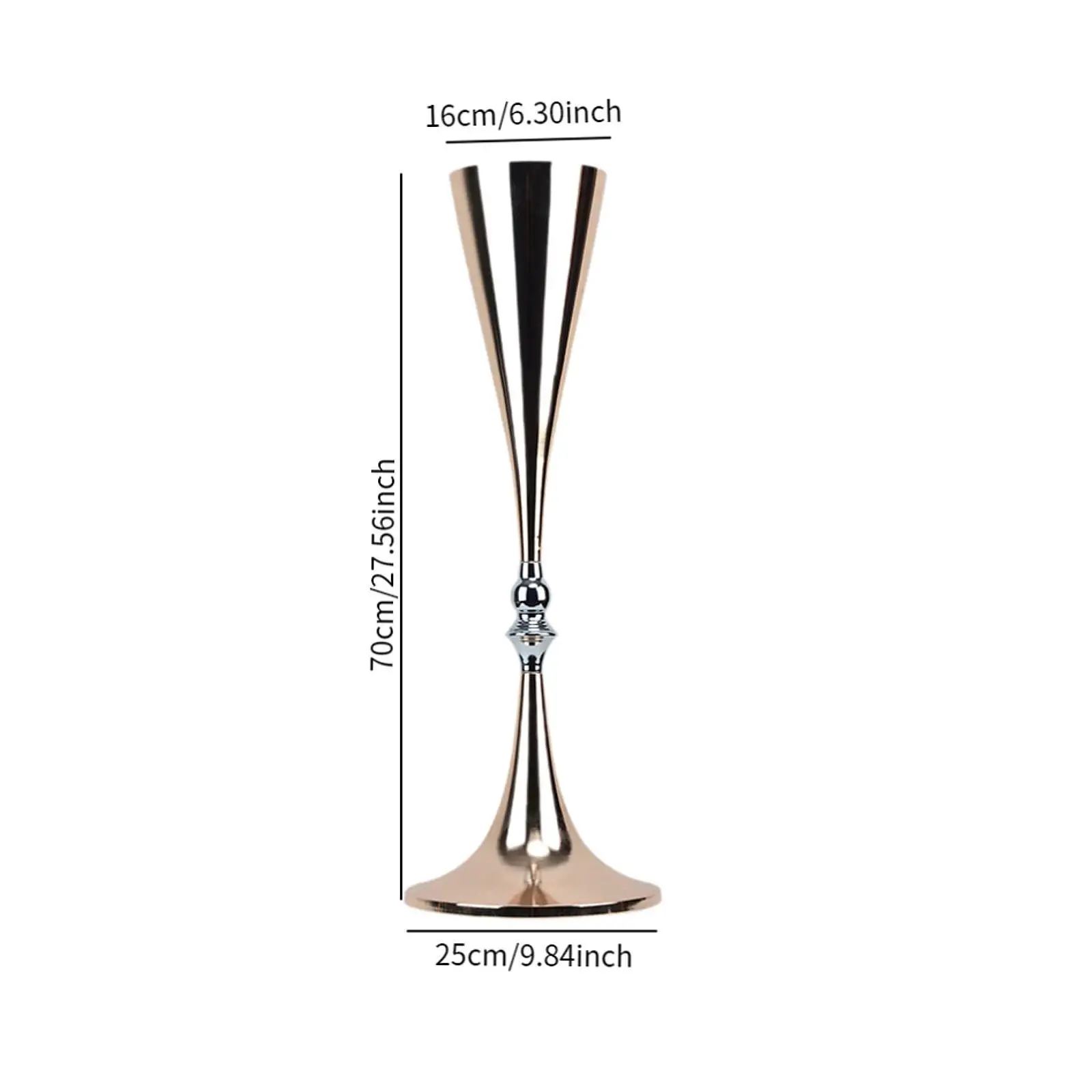 Flower Trumpet Vase Centerpieces Vase Decorative Party Dinner Table Modern Anniversary Desktop Decoration Decorative Vase